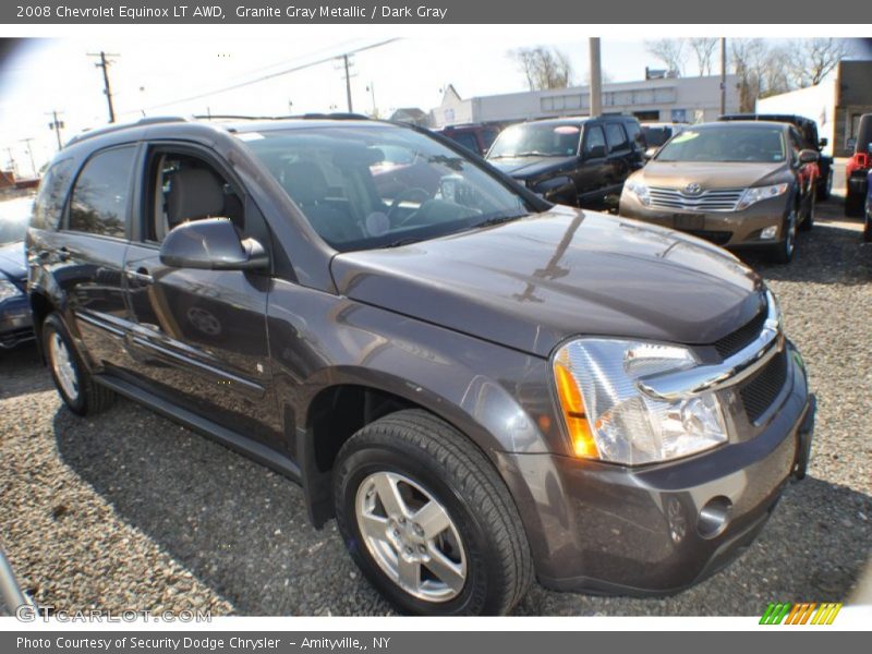 Granite Gray Metallic / Dark Gray 2008 Chevrolet Equinox LT AWD