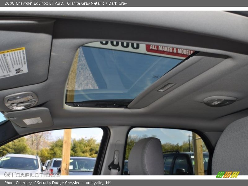 Granite Gray Metallic / Dark Gray 2008 Chevrolet Equinox LT AWD