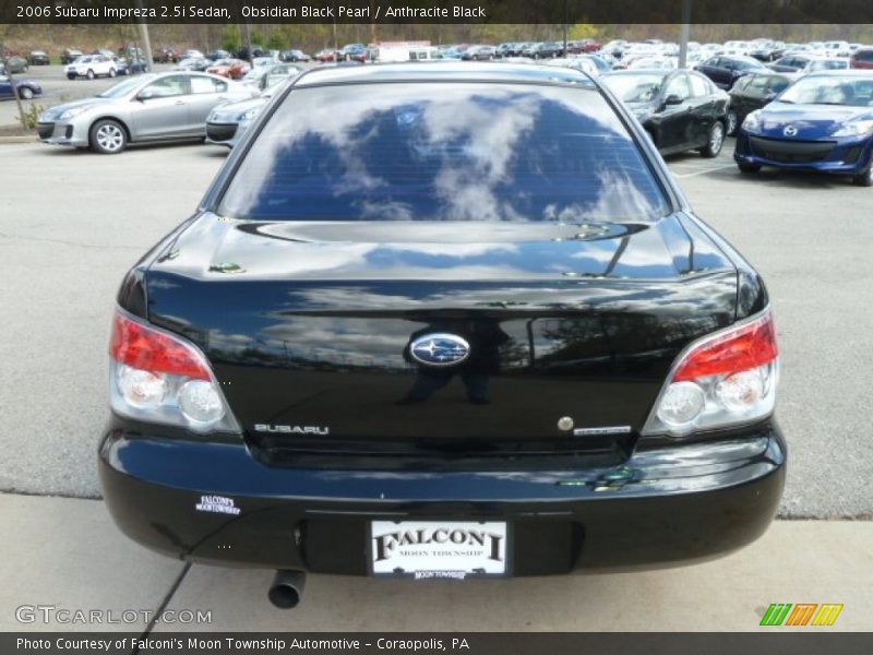 Obsidian Black Pearl / Anthracite Black 2006 Subaru Impreza 2.5i Sedan