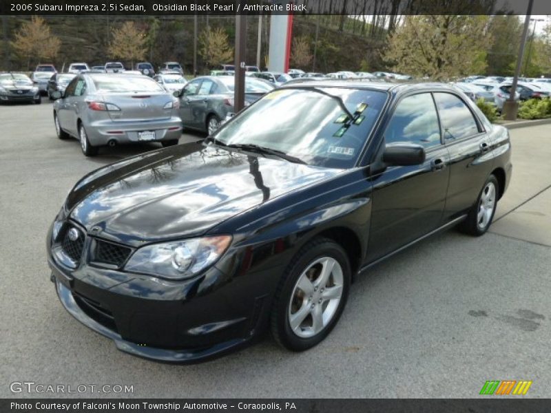 Obsidian Black Pearl / Anthracite Black 2006 Subaru Impreza 2.5i Sedan