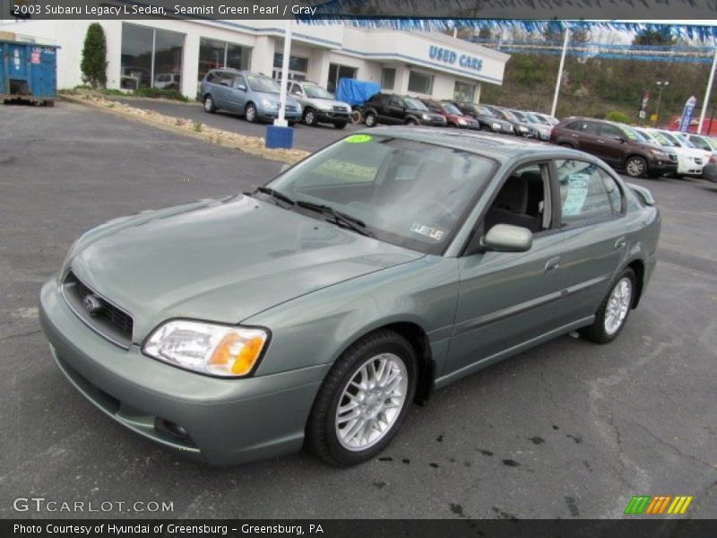 Seamist Green Pearl / Gray 2003 Subaru Legacy L Sedan