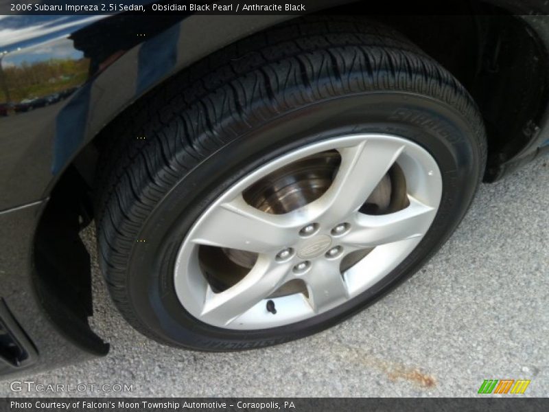 Obsidian Black Pearl / Anthracite Black 2006 Subaru Impreza 2.5i Sedan