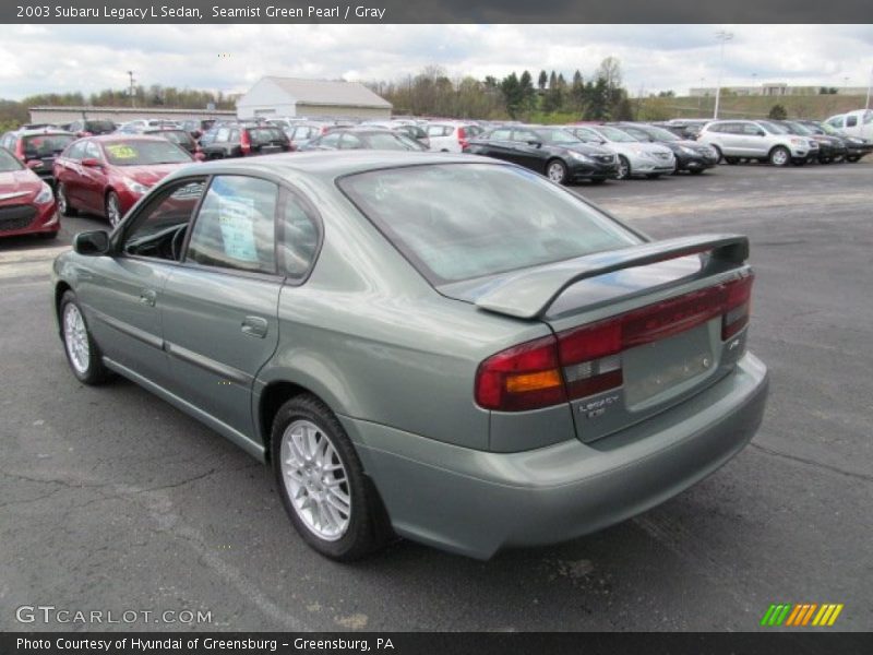 Seamist Green Pearl / Gray 2003 Subaru Legacy L Sedan