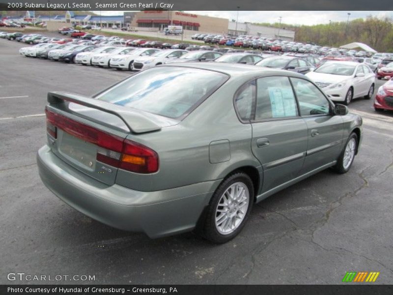 Seamist Green Pearl / Gray 2003 Subaru Legacy L Sedan