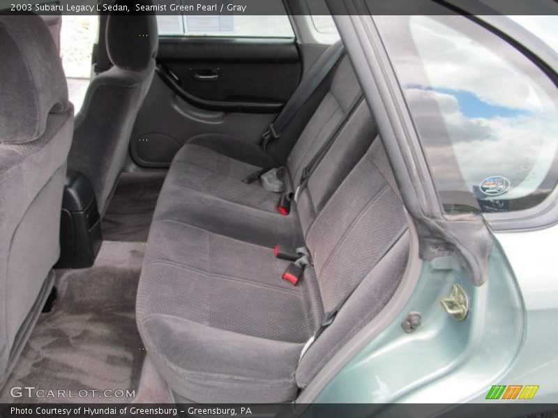 Seamist Green Pearl / Gray 2003 Subaru Legacy L Sedan