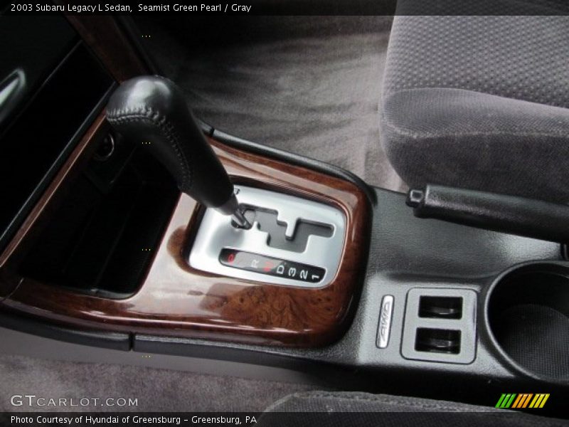 Seamist Green Pearl / Gray 2003 Subaru Legacy L Sedan