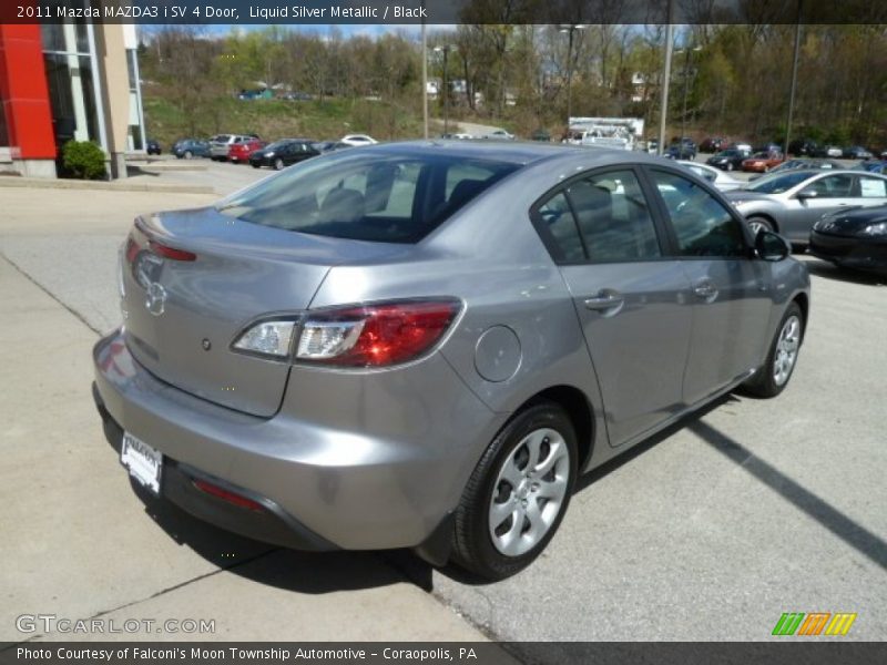 Liquid Silver Metallic / Black 2011 Mazda MAZDA3 i SV 4 Door