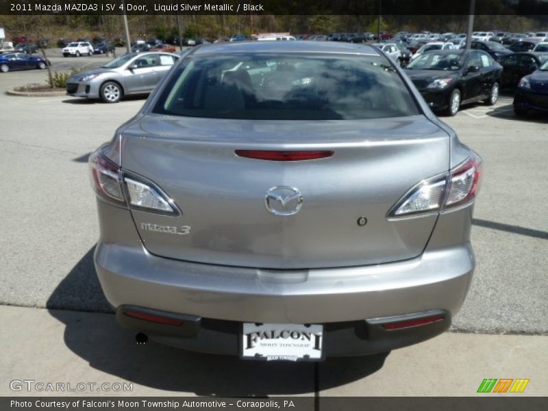 Liquid Silver Metallic / Black 2011 Mazda MAZDA3 i SV 4 Door