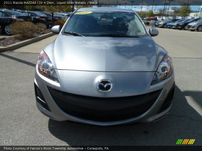 Liquid Silver Metallic / Black 2011 Mazda MAZDA3 i SV 4 Door