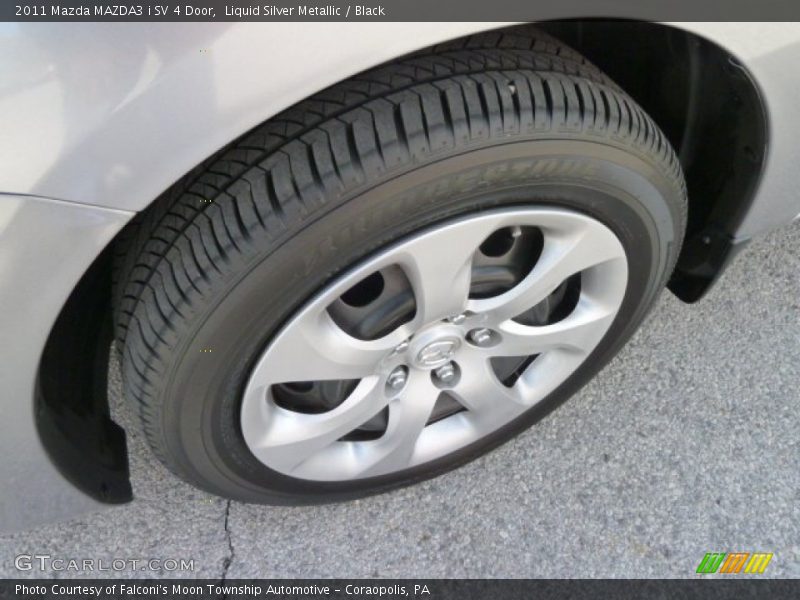 Liquid Silver Metallic / Black 2011 Mazda MAZDA3 i SV 4 Door