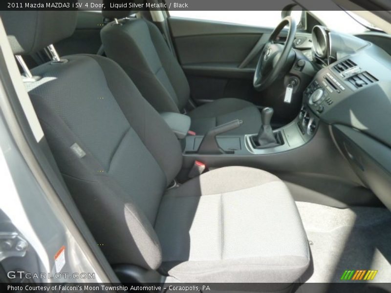 Liquid Silver Metallic / Black 2011 Mazda MAZDA3 i SV 4 Door
