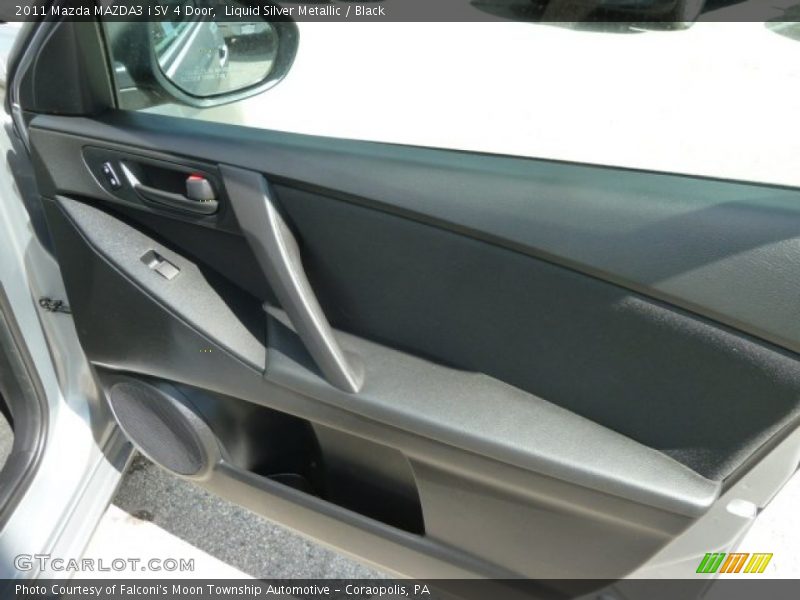 Liquid Silver Metallic / Black 2011 Mazda MAZDA3 i SV 4 Door