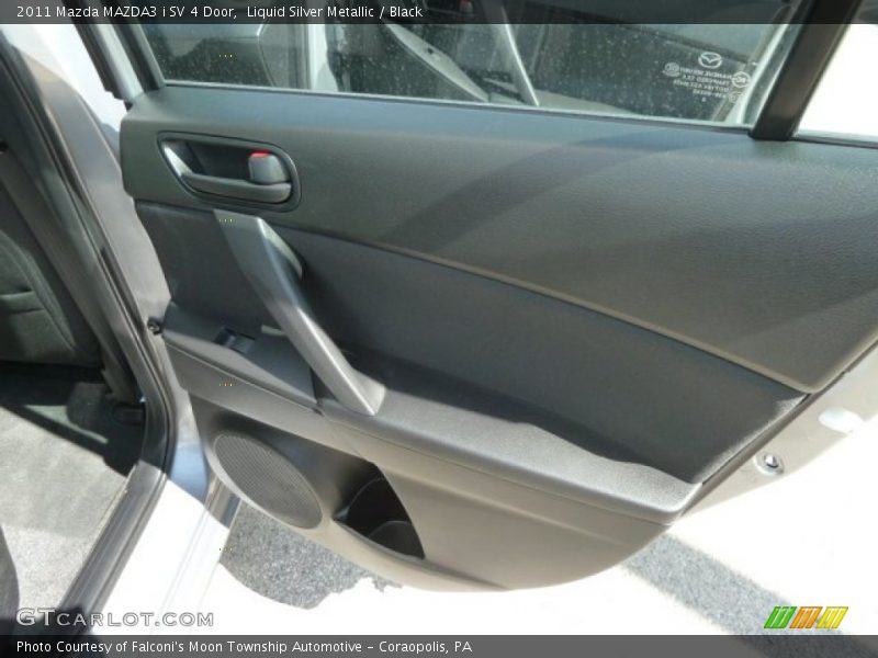 Liquid Silver Metallic / Black 2011 Mazda MAZDA3 i SV 4 Door
