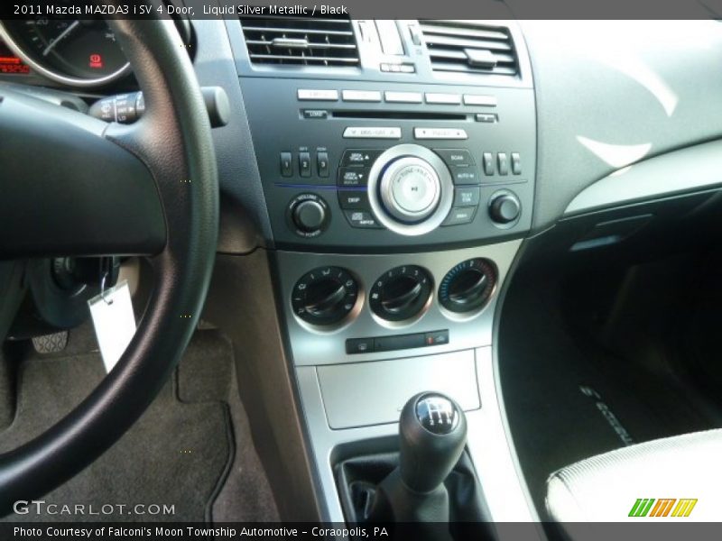Liquid Silver Metallic / Black 2011 Mazda MAZDA3 i SV 4 Door