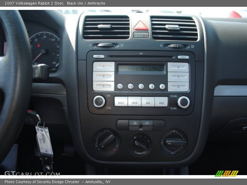 Black Uni / Anthracite 2007 Volkswagen Rabbit 2 Door