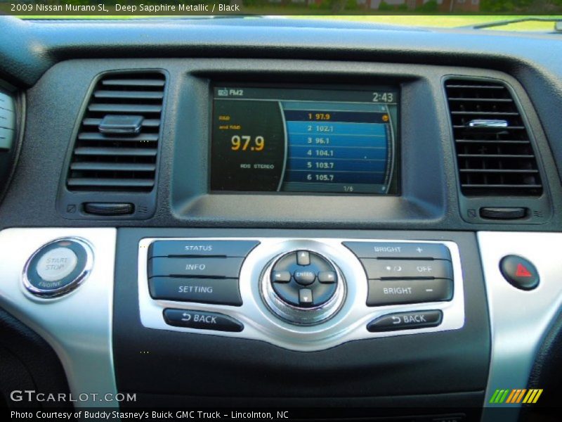 Deep Sapphire Metallic / Black 2009 Nissan Murano SL