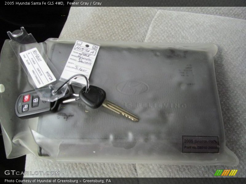 Pewter Gray / Gray 2005 Hyundai Santa Fe GLS 4WD