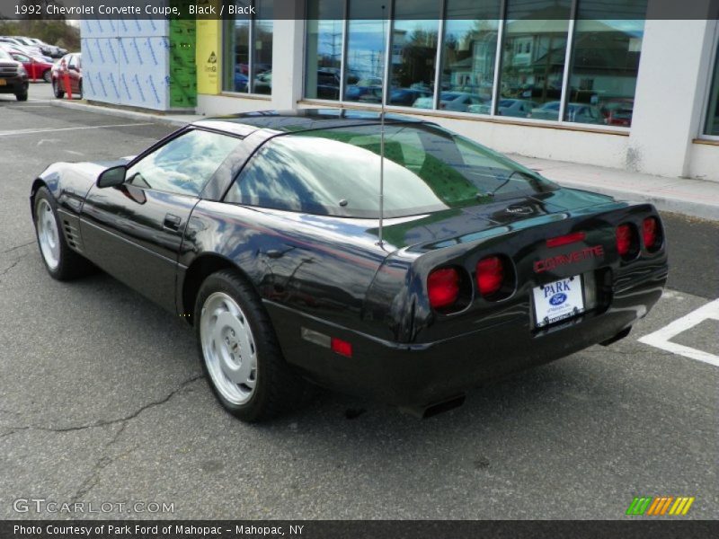 Black / Black 1992 Chevrolet Corvette Coupe