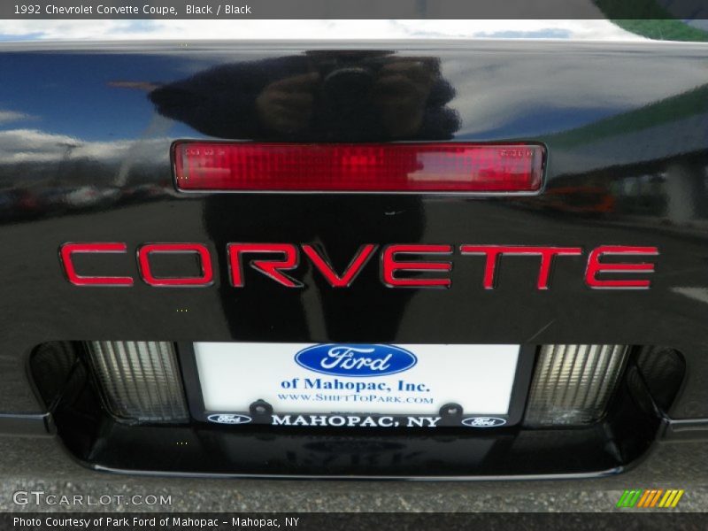 Black / Black 1992 Chevrolet Corvette Coupe