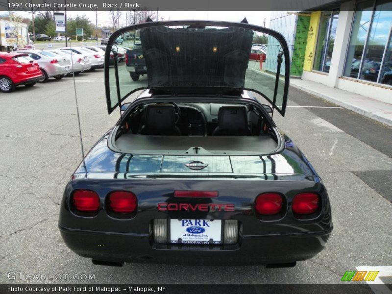 Black / Black 1992 Chevrolet Corvette Coupe