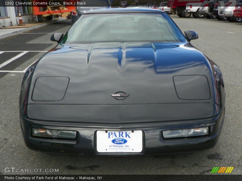 Black / Black 1992 Chevrolet Corvette Coupe