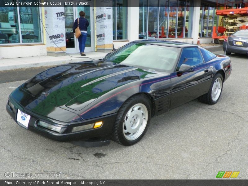 Black / Black 1992 Chevrolet Corvette Coupe