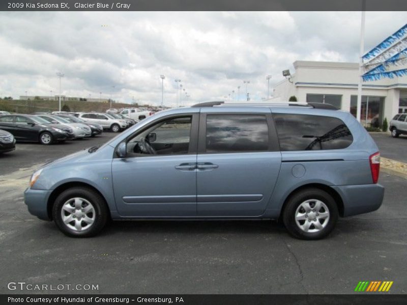 Glacier Blue / Gray 2009 Kia Sedona EX