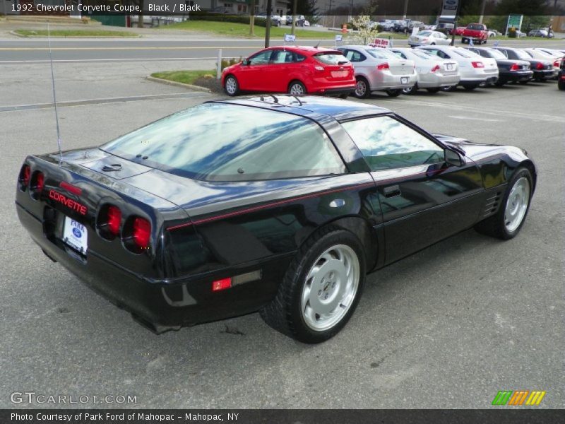 Black / Black 1992 Chevrolet Corvette Coupe