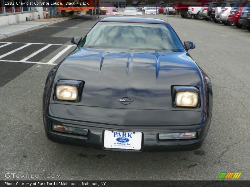 Black / Black 1992 Chevrolet Corvette Coupe