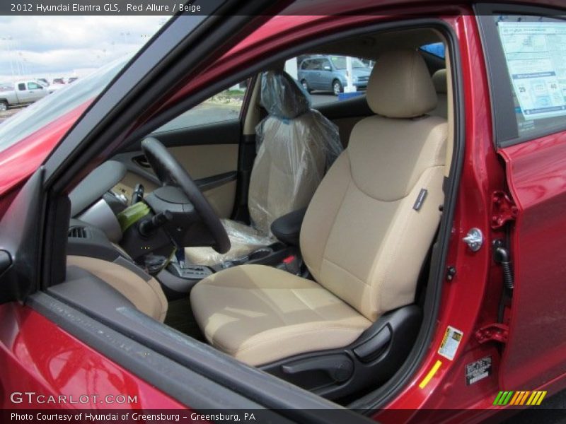 Red Allure / Beige 2012 Hyundai Elantra GLS