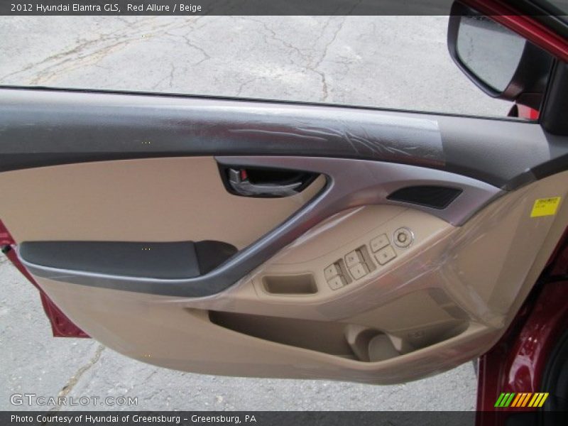 Red Allure / Beige 2012 Hyundai Elantra GLS