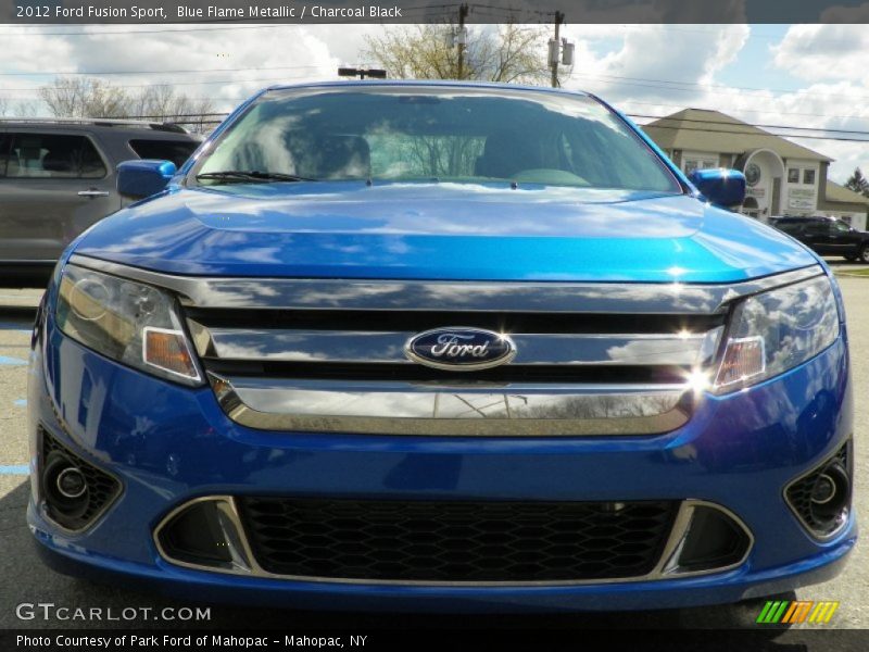 Blue Flame Metallic / Charcoal Black 2012 Ford Fusion Sport