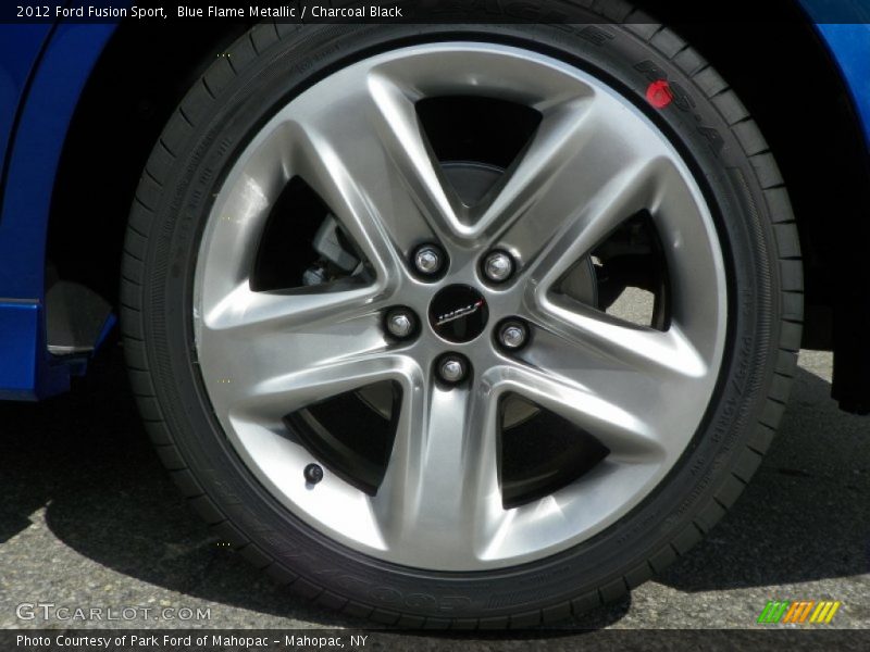 Blue Flame Metallic / Charcoal Black 2012 Ford Fusion Sport