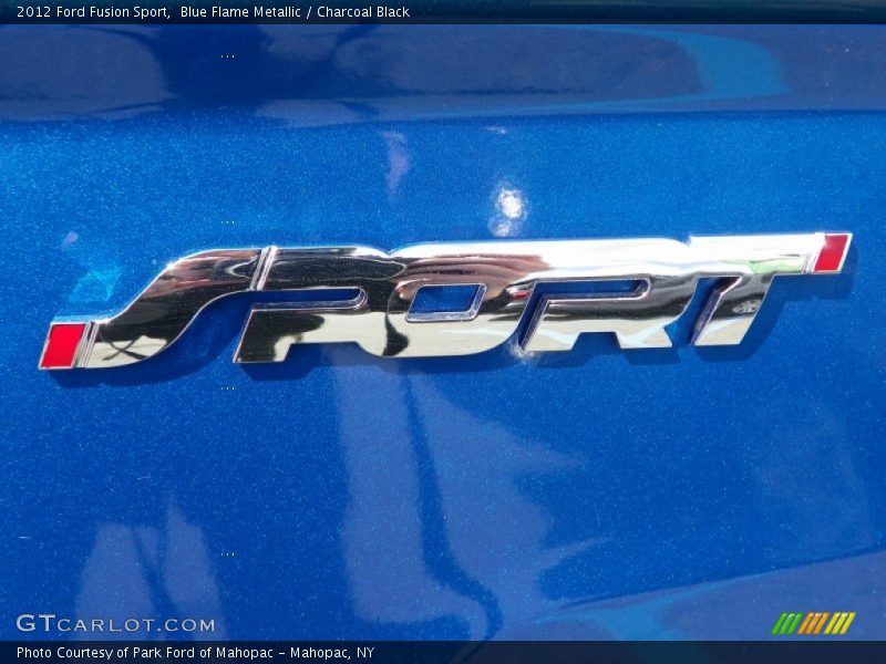 Blue Flame Metallic / Charcoal Black 2012 Ford Fusion Sport