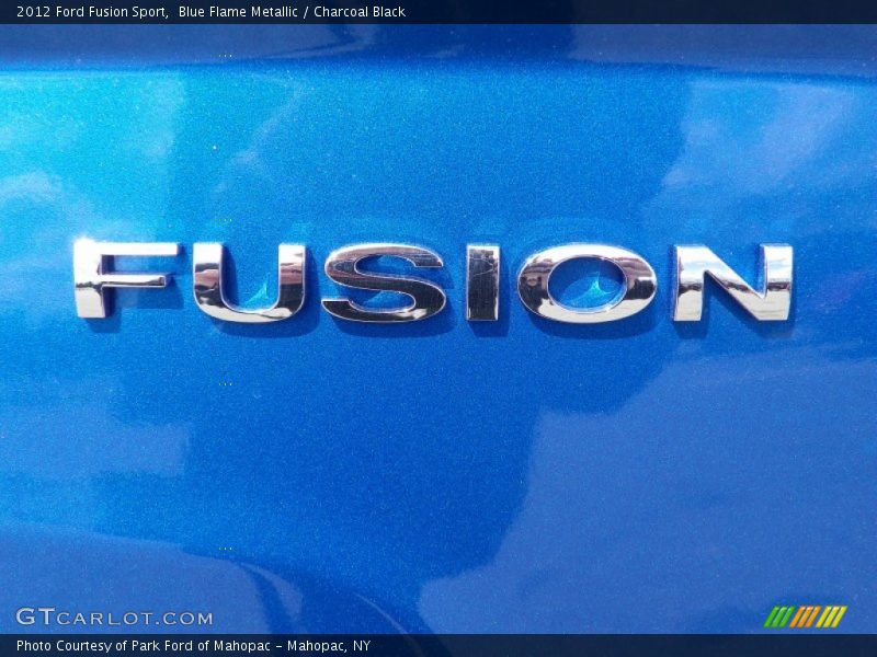 Blue Flame Metallic / Charcoal Black 2012 Ford Fusion Sport