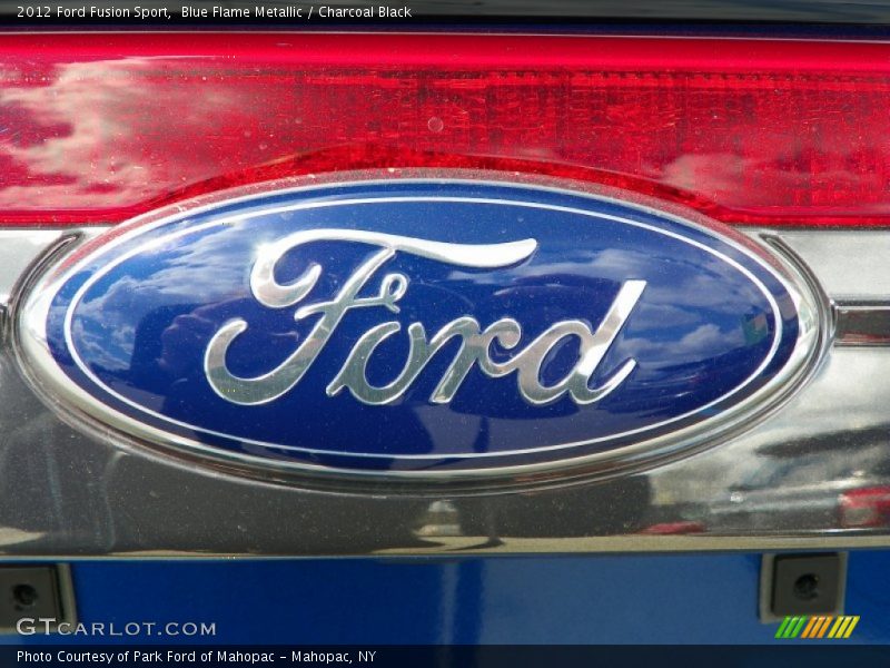 Blue Flame Metallic / Charcoal Black 2012 Ford Fusion Sport
