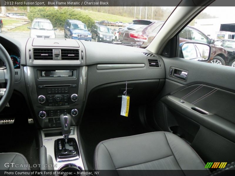 Blue Flame Metallic / Charcoal Black 2012 Ford Fusion Sport