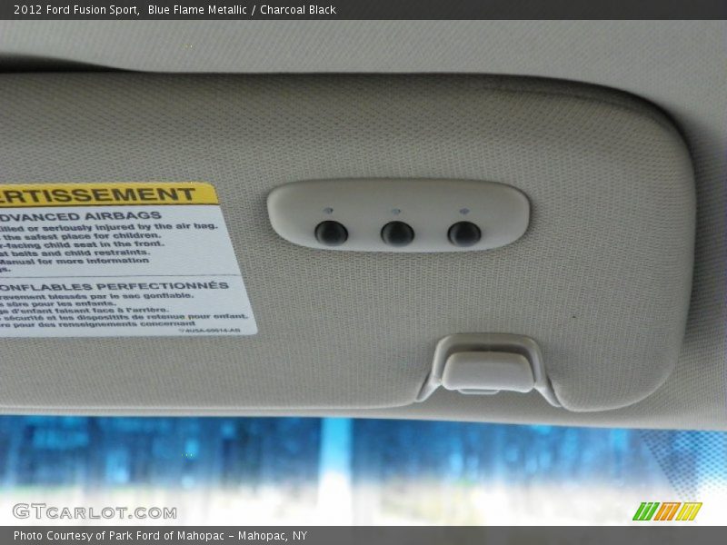 Blue Flame Metallic / Charcoal Black 2012 Ford Fusion Sport