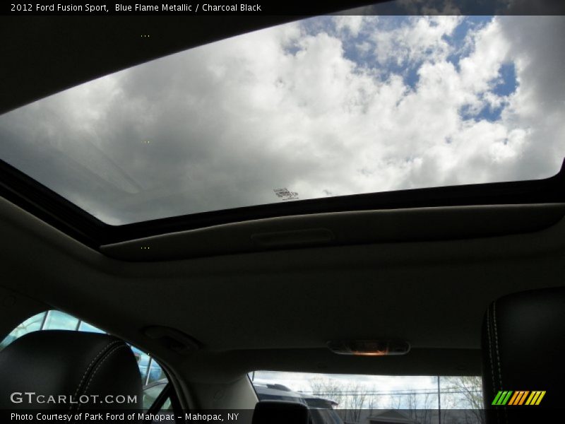 Blue Flame Metallic / Charcoal Black 2012 Ford Fusion Sport