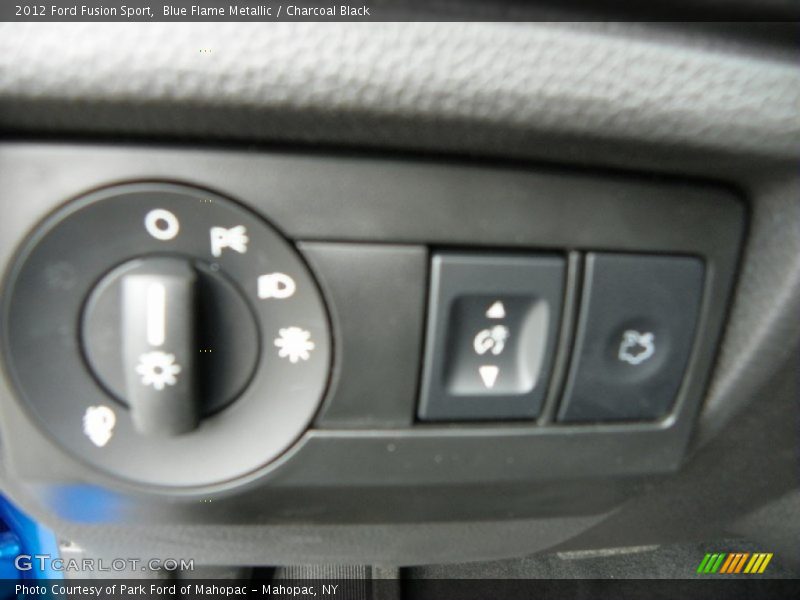 Blue Flame Metallic / Charcoal Black 2012 Ford Fusion Sport