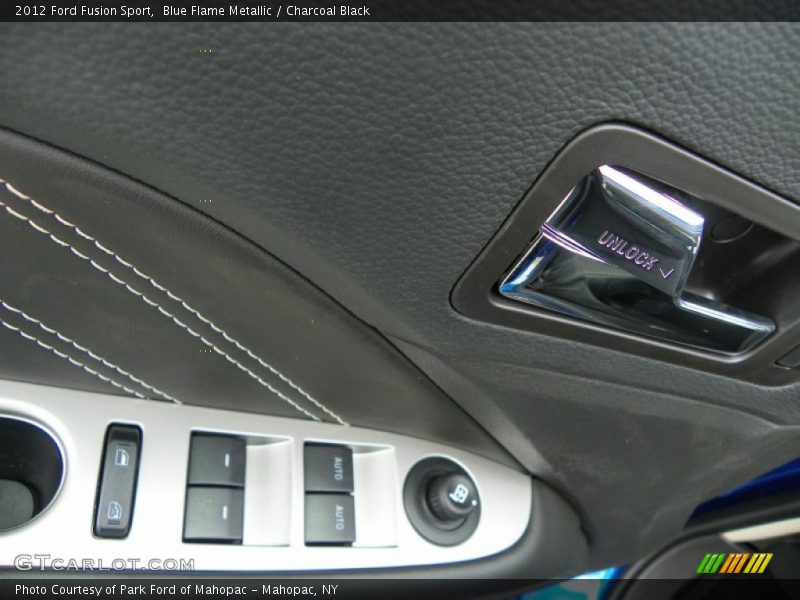 Blue Flame Metallic / Charcoal Black 2012 Ford Fusion Sport