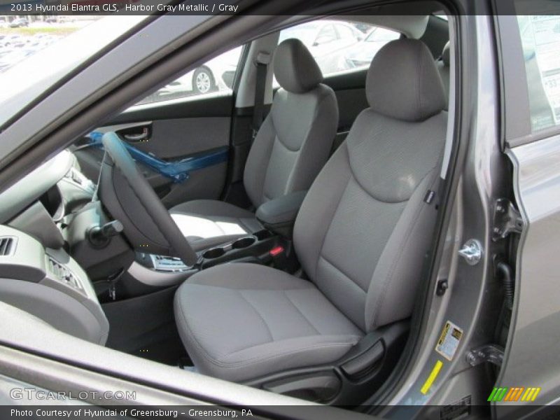 Harbor Gray Metallic / Gray 2013 Hyundai Elantra GLS