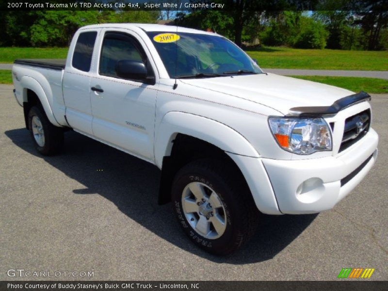 Super White / Graphite Gray 2007 Toyota Tacoma V6 TRD Access Cab 4x4