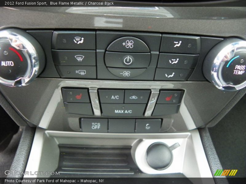 Blue Flame Metallic / Charcoal Black 2012 Ford Fusion Sport