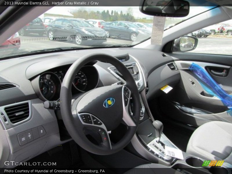Harbor Gray Metallic / Gray 2013 Hyundai Elantra GLS