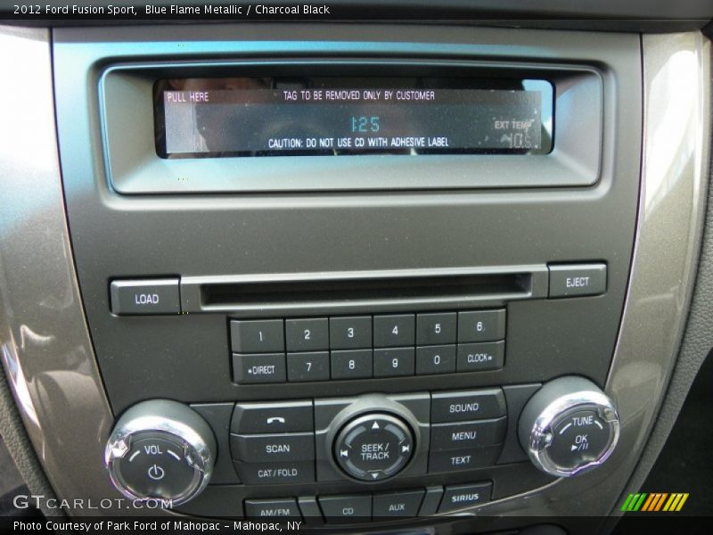 Blue Flame Metallic / Charcoal Black 2012 Ford Fusion Sport