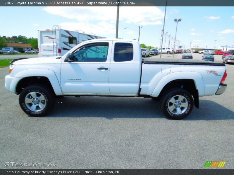 Super White / Graphite Gray 2007 Toyota Tacoma V6 TRD Access Cab 4x4