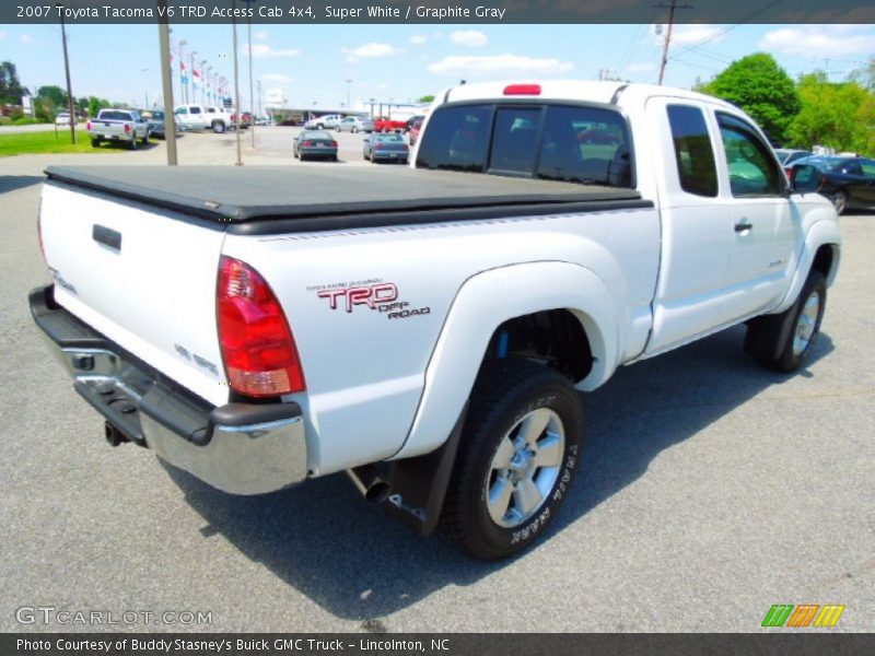 Super White / Graphite Gray 2007 Toyota Tacoma V6 TRD Access Cab 4x4