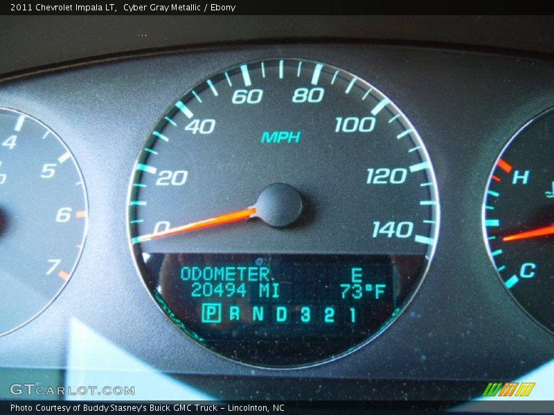 Cyber Gray Metallic / Ebony 2011 Chevrolet Impala LT