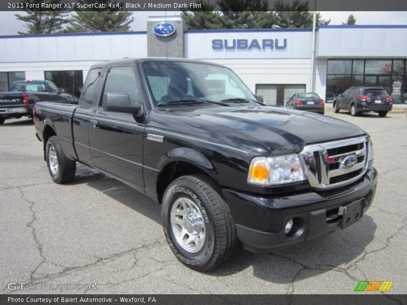 Black / Medium Dark Flint 2011 Ford Ranger XLT SuperCab 4x4